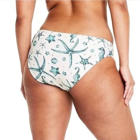 New With Tags Agua Bendita x Target Seahorse Print Bikini Bottom - Picture 2 of 4